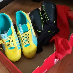 Puma evoSpeed cleats plus freebies
